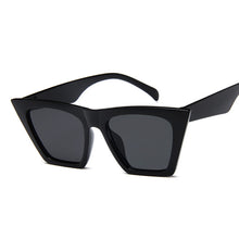 Load image into Gallery viewer, square plastic sunglasses female designer retro  male / female sunglasses cat eye classic UV400 outdoor travel