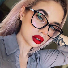 Load image into Gallery viewer, Fashion trending oversized cat eye glasses Transparent korean eyeglasses Sexy Celebs Famous prescription Optical Glasses Frames