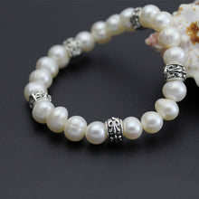 Carica l'immagine nel visualizzatore di Gallery, Bracciale di perle veramente naturali alla moda Bracciale di perle in cinque stili Corda elastica Gioielli di perle per le donne 