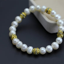 Carica l'immagine nel visualizzatore di Gallery, Bracciale di perle veramente naturali alla moda Bracciale di perle in cinque stili Corda elastica Gioielli di perle per le donne 