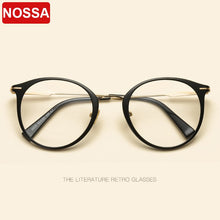 Load image into Gallery viewer, version of literature and art flat mirror Korea titanium plastic steel mirror frame retro myopic glasses spectacle frame