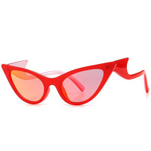 Load image into Gallery viewer, FashionOversized Cat Eye Sunglasses Women 2023  Brand Personality Wave Leg Sun Glasses Female Chic Trend Mirror Eyewear