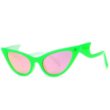 Load image into Gallery viewer, FashionOversized Cat Eye Sunglasses Women 2023  Brand Personality Wave Leg Sun Glasses Female Chic Trend Mirror Eyewear