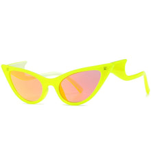 Load image into Gallery viewer, FashionOversized Cat Eye Sunglasses Women 2023  Brand Personality Wave Leg Sun Glasses Female Chic Trend Mirror Eyewear