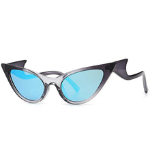 Load image into Gallery viewer, FashionOversized Cat Eye Sunglasses Women 2023  Brand Personality Wave Leg Sun Glasses Female Chic Trend Mirror Eyewear