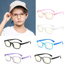 Load image into Gallery viewer, Fashionable Glasses Kids Blue Light Anti Glare Filter Children Eyeglasses Girl Boy Optical Frame Blocking Clear Lenses TR90