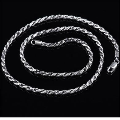 Corda di canapa alla moda personalità antica catena clavicola S925 argento sterling collane in argento tailandese gioielli unisex 