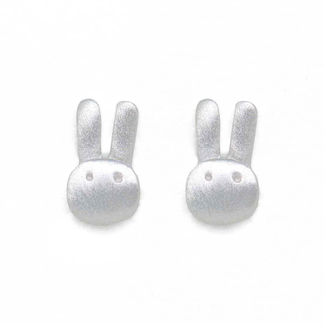 Fashionable Simple Gift Rabbit Cute 925 Sterling Silver Stud Earrings