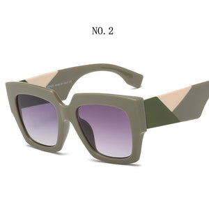 Occhiali da sole oversize quadrati alla moda Donna Uomo Designer di marca Occhiali da sole Famale Male Retro Eyewear Tonalità UV400