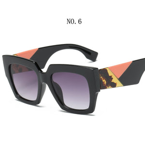 Occhiali da sole oversize quadrati alla moda Donna Uomo Designer di marca Occhiali da sole Famale Male Retro Eyewear Tonalità UV400