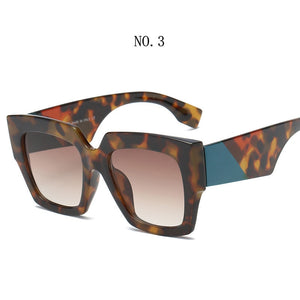 Occhiali da sole oversize quadrati alla moda Donna Uomo Designer di marca Occhiali da sole Famale Male Retro Eyewear Tonalità UV400