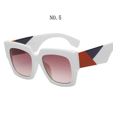 Carica l&#39;immagine nel visualizzatore di Gallery, Occhiali da sole oversize quadrati alla moda Donna Uomo Designer di marca Occhiali da sole Famale Male Retro Eyewear Tonalità UV400