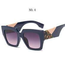 Carica l&#39;immagine nel visualizzatore di Gallery, Occhiali da sole oversize quadrati alla moda Donna Uomo Designer di marca Occhiali da sole Famale Male Retro Eyewear Tonalità UV400