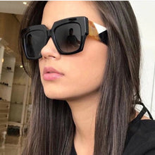 Load image into Gallery viewer, Fashionable Square Oversized Sunglasses Women Men  Brand Designer Sun Glasses Famale Male Retro Eyewear UV400 Shades