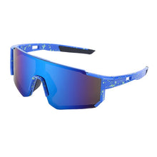 Load image into Gallery viewer, Fashionable colorful one-piece sunglasses for men outdoor sports cycling driving mountain climbing UV protection glasses women