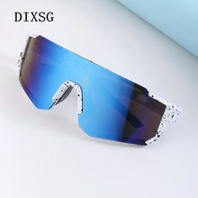 Load image into Gallery viewer, Fashionable colorful one-piece sunglasses for men outdoor sports cycling driving mountain climbing UV protection glasses women