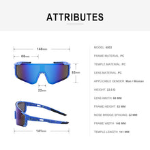 Load image into Gallery viewer, Fashionable colorful one-piece sunglasses for men outdoor sports cycling driving mountain climbing UV protection glasses women
