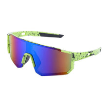 Load image into Gallery viewer, Fashionable colorful one-piece sunglasses for men outdoor sports cycling driving mountain climbing UV protection glasses women