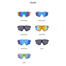 Load image into Gallery viewer, Fashionable colorful one-piece sunglasses for men/women outdoor sports cycling driving mountain climbing UV protection glasses