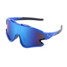 Load image into Gallery viewer, Fashionable colorful one-piece sunglasses for men/women outdoor sports cycling driving mountain climbing UV protection glasses