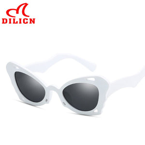 Fashionable retro sunglasses butterfly style ladies sunglasses ladies party travel elegant female style glasses