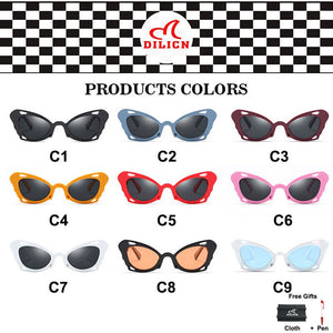 Fashionable retro sunglasses butterfly style ladies sunglasses ladies party travel elegant female style glasses