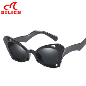 Fashionable retro sunglasses butterfly style ladies sunglasses ladies party travel elegant female style glasses