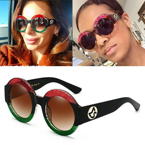 Feishini Big Eyeglasses frames Men Round Glasses Clear Vision Optical Glasses Frame Women Vintage Prescription Transparent
