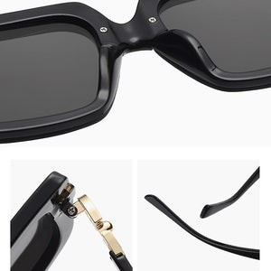 Feishini Brand  NO Logo Contracted Quality Square Sunglasses Women Oversized UV Protection Ladies Paris Glassees