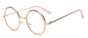 Feishini Myopia Eyeglasses frames Men Round Glasses Clear Vision Optical Glasses Frame Women Vintage Prescription Transparent