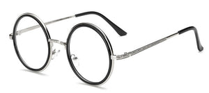 Feishini Myopia Eyeglasses frames Men Round Glasses Clear Vision Optical Glasses Frame Women Vintage Prescription Transparent