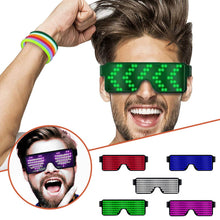 Load image into Gallery viewer, Feitong Summer Glasses Dj Led Glasses Light Up Glow Flashing Sunglasses Eyewear Nightclub Party Usb Beach Photography Eyewear