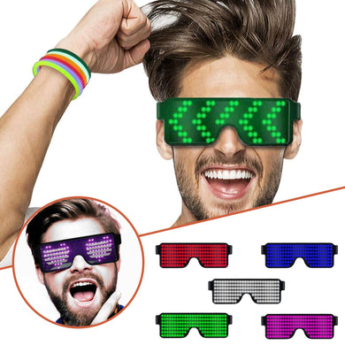 Feitong Summer Glasses Dj Led Glasses Light Up Glow Flashing Sunglasses Eyewear Nightclub Party Usb Beach Photography Eyewear