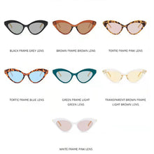 Load image into Gallery viewer, Female Cat Eye Sunglasses For Women Gold Chain Decoration  Brand Design Shades Eyewear Leopard Sun Glasses UV400