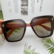Carica l&#39;immagine nel visualizzatore di Gallery, Female Polarized Glasses  Women Shades 2023 Designer Square Frame Sunglasses Oversized Brown Eyewear Zonnebril
