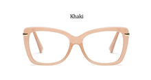 Load image into Gallery viewer, Female Square Eyeglasses Sexy Leopard  Brand Transparent Women&#39;s Glasses Frame  Oversized Prescription Glasses