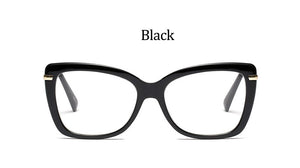 Female Square Eyeglasses Sexy Leopard  Brand Transparent Women's Glasses Frame  Oversized Prescription Glasses