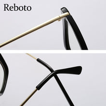 Load image into Gallery viewer, Female Square Eyeglasses Sexy Leopard  Brand Transparent Women&#39;s Glasses Frame  Oversized Prescription Glasses