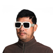 Load image into Gallery viewer, Fenqiqi Brand Square Sunglasses Big Designer Checkerboard Printting Shades Sunglasses Women 2023