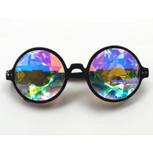 Load image into Gallery viewer, Festivals Kaleidoscope Rainbow Sunglass, Pink, Black, Transparent, Ultimate Kaleidoscope Glasses Rainbow Rave Light Eyewear