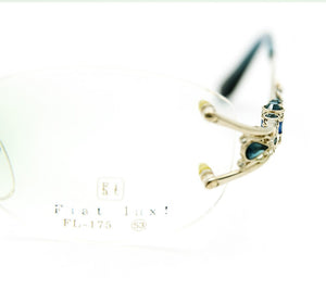 "Fiat Lux "Original Brand Eyeglasses Frames for Glasses Women Optical in Real Diamond Full Rim Titanium