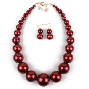 2018 new brand Fashion big beads collar Choker Necklace Pendants Boho multilayer Maxi statement Necklace Women Jewelry