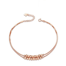 Load image into Gallery viewer, Fine Jewelry 925 Sterling Silver Bracelets for Women Fine Jewelry Round Beads Box Link Chain Bracelets &amp; Bangles Lovers Gifts