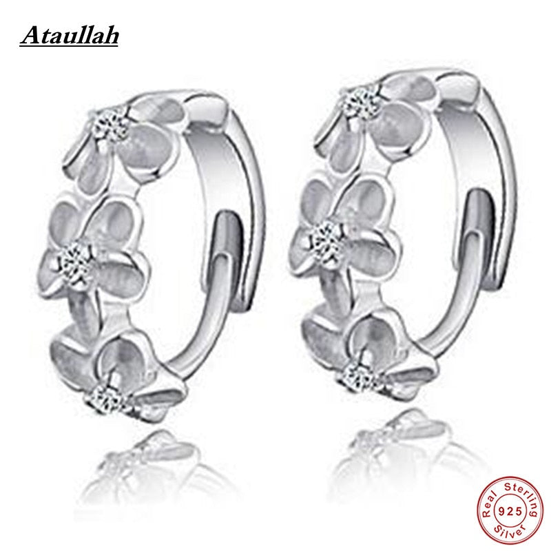 Fine Quality 925 Sterling Silver Earring For Women Wedding Jewelry Vintage Sterling Silver Jewelry Brand EWS314