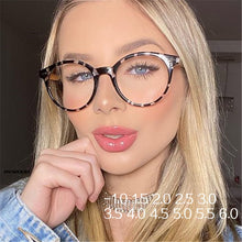 Load image into Gallery viewer, Finished Myopia Glasses Men Vintage Round Eyeglasses for Women Retro Shortsighted Eyeglass Prescription -1.0 1.5 2.0 2.5 to -6.0