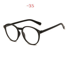Load image into Gallery viewer, Finished Myopia Glasses Men Vintage Round Eyeglasses for Women Retro Shortsighted Eyeglass Prescription -1.0 1.5 2.0 2.5 to -6.0