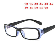 Carica l&#39;immagine nel visualizzatore di Gallery, Finished Myopia Glasses With Degree Women Men Short-sight Eyewear Black Blue Red Frame With Diopter Sighted Prescription Glasses