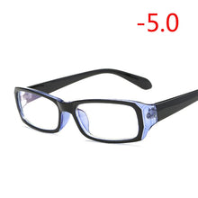 Carica l&#39;immagine nel visualizzatore di Gallery, Finished Myopia Glasses With Degree Women Men Short-sight Eyewear Black Blue Red Frame With Diopter Sighted Prescription Glasses