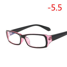 Carica l&#39;immagine nel visualizzatore di Gallery, Finished Myopia Glasses With Degree Women Men Short-sight Eyewear Black Blue Red Frame With Diopter Sighted Prescription Glasses