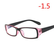 Carica l&#39;immagine nel visualizzatore di Gallery, Finished Myopia Glasses With Degree Women Men Short-sight Eyewear Black Blue Red Frame With Diopter Sighted Prescription Glasses